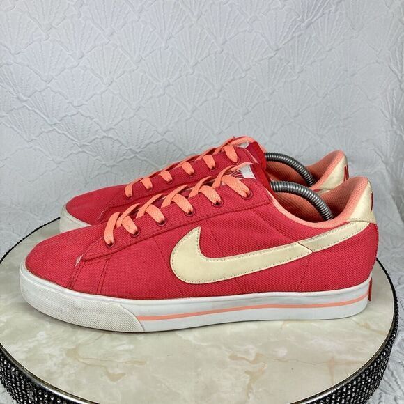 Nike Court Legacy Shoes Womens 12 Coral Tennis Streetwear Low Top Skate Sneakers - Picture 6 of 13